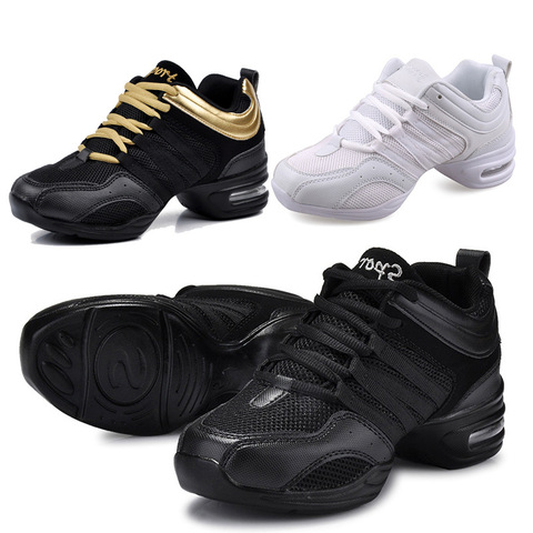 Zapatos de baile de deportes moderno baile Jazz zapatos de suela suave aliento zapatos de baile Zapatos Zapatillas de deporte para mujer zapatos de práctica ► Foto 1/5