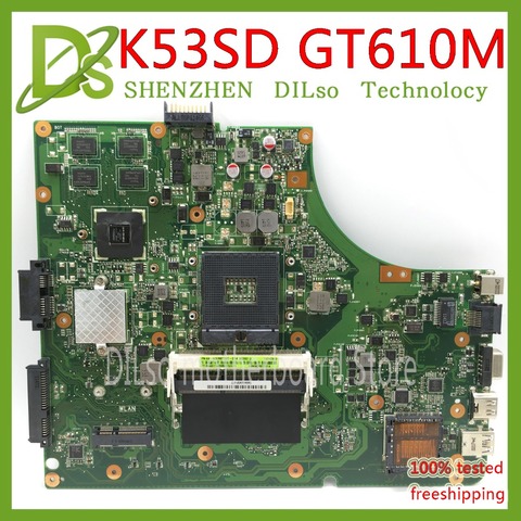KEFU K53SD placa base para Asus K53SD K53E K53E K53S placa base de computadora portátil REV 5,1 placa base de computadora portátil GT610M-2G pruebas 100% ► Foto 1/1