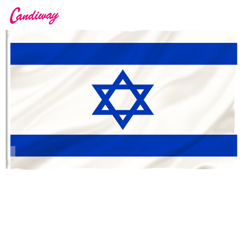 Bandera Nacional de ISRAEL, estrella judía, Magen, David, país de ISRAEL, 90x60cm, bandera decorativa para el hogar ► Foto 1/6