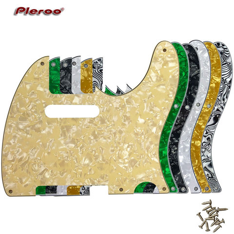 Piezas de guitarra Pleroo-para US estándar 5 agujeros de tornillo 52 años Tele Telecaster guitarra Pickguard Scratch Plate, selección multicolor ► Foto 1/6
