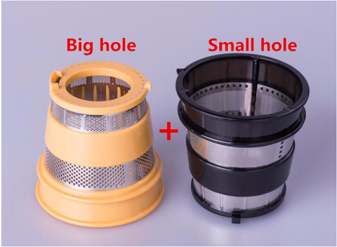 2/lote extractor de zumo lento hurom repuestos para licuadora filtro neto de extractor de jugo pequeño agujero negro + amarillo (duro agujero) HU-500DG... HU-100PLUS ► Foto 1/5