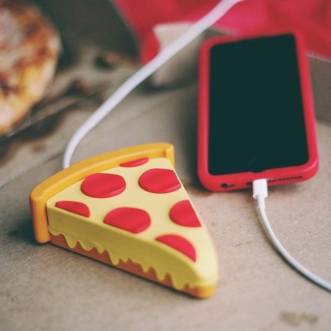 Nuevo 8800mAh banco de energía patatas fritas Pizza berenjena unicornio banco de energía cargador de batería para i8 teléfono X S8 S9 ► Foto 1/1