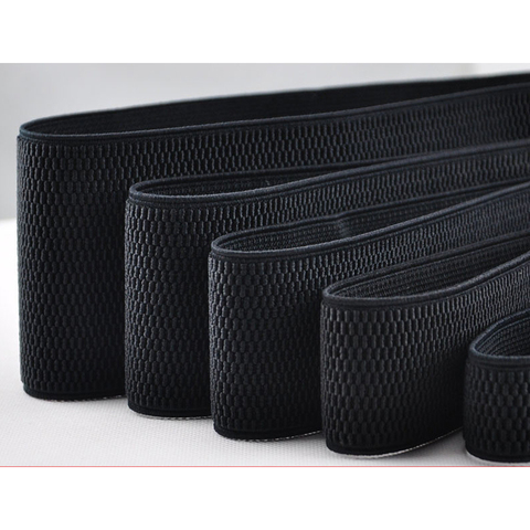 Banda elástica de cintura negra de alta calidad, cinturón elástico de 2-10cm, accesorios de ropa de costura, banda elástica, banda de goma ► Foto 1/1