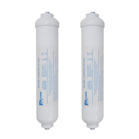 Paquete de 2 FILTROS DE AGUA externos en línea para el frigorífico Samsung LG Daewoo Beko de 2 pulgadas OD X 10 