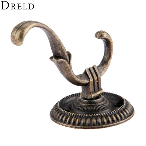 DRELD-ganchos de puerta antigua de 75x44mm, colgador de pared Vintage para baño, bolsas y sombreros, ganchos de pared para abrigos, joyería de madera, ferretería para muebles ► Foto 1/6