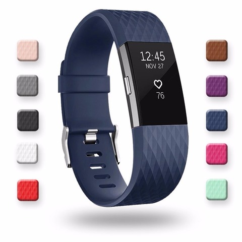Correas de repuesto de silicona 3D banda para Fitbit Charge 2, pulsera de reloj inteligente Fitbit Charge2 ► Foto 1/6