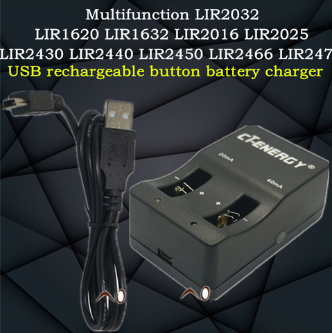 Batería de litio multimoneda inteligente cargador universal LIR2016, LIR2025, LIR2032, LIR2450, LIR2477 4,2 V DC40MA ► Foto 1/6