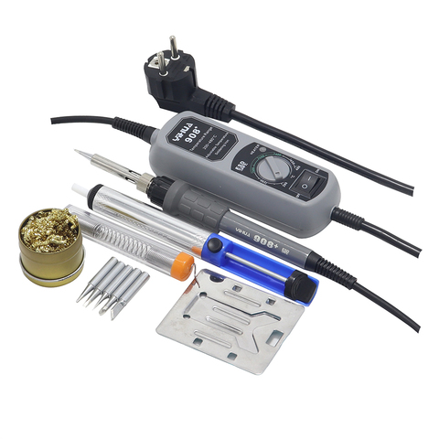 YIHUA-Mini soldadores eléctricos 908 908D, herramienta de soldadura ajustable portátil, soldador y ventosa ► Foto 1/6