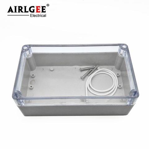 Caja Sellada de plástico ABS IP65, cubierta transparente para exteriores, empalme eléctrico impermeable, 158mm x 90mm x 60mm ► Foto 1/6