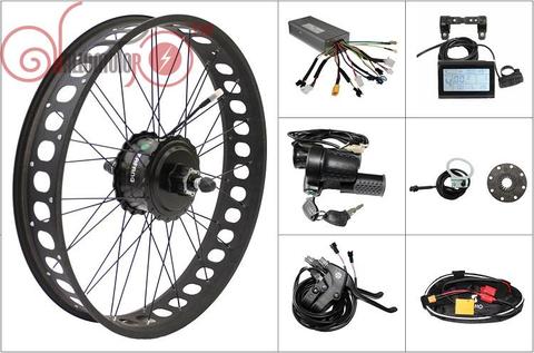 RisunMotor-Kit de conversión de neumáticos anchos para bicicleta eléctrica, Motor trasero con rosca, 48V, 750W, Bafang, LCD3, 175mm/190mm ► Foto 1/6