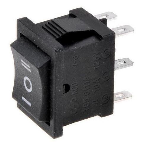 KCD2-Interruptor de palanca de tres posiciones, negro, 203, 6P, 6A/250VAC, 10A/125VAC (on / off/on), 1011, 5 uds. ► Foto 1/4