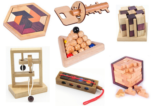 Juego educativo de rompecabezas de madera 2D 3D para adultos y niños ► Foto 1/6