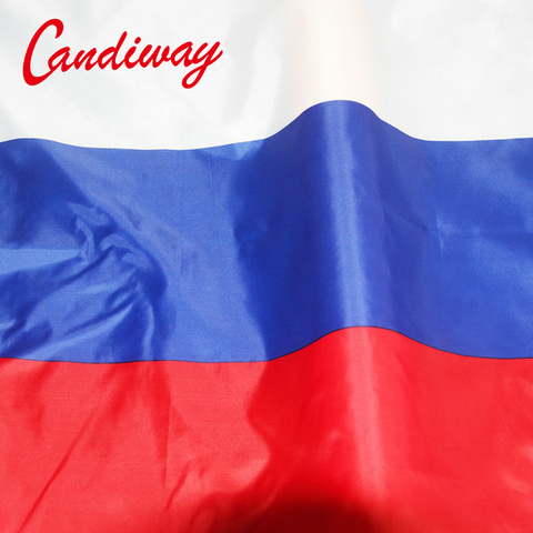 Candiway CCCP Rusia República Federal Rusia banderas país Banner poliéster bandera rusa 90x150 cm ► Foto 1/6