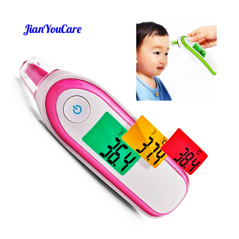 Termómetro Digital infrarrojo portátil para adultos y bebés, medidor de temperatura corporal con pantalla LCD para la frente y la oreja ► Foto 1/6