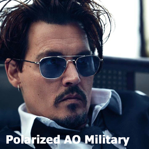 Gafas De Sol De diseño De marca De conducción para hombre gafas De Sol De aviación estilo militar De AO polarizadas De nueva moda JackJad ► Foto 1/6