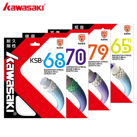 Kawasaki raqueta de bádminton profesional cuerda de alta elasticidad línea de bádminton accesorios KSB-65TI/68/70/79 obtener servicio ► Foto 1/5