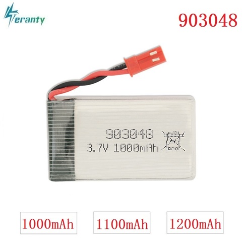 3,7 V 1000 mAh/1100 mAh/1200 mAh 20c Lipo para el helicóptero de control remoto/aviones baterías li-po 3,7 V 903048 JST Plug ► Foto 1/1