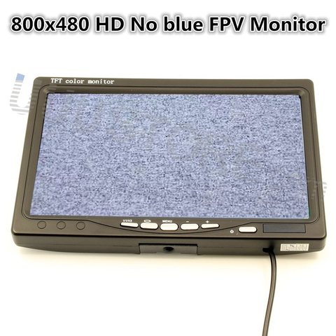 Monitor LCD TFT de 7 pulgadas 800x480 con pantalla de enchufe, sin FPV azul, fotografía para estación terrestre, FPV, DJI Phantom QAV250 ► Foto 1/6
