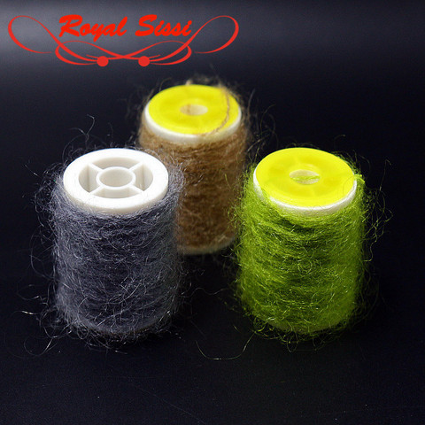 Royal Sissi 10 colores opcionales leech mohair hilo largo angora pelo trenzado fly atar hilo caddis peludo nymph cuerpo atar materiales ► Foto 1/6