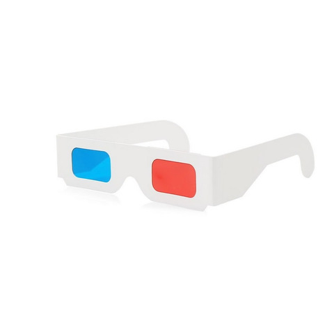 100 pares de papel Universal anaglifo 3D gafas de 3D gafas de vista anaglifo rojo cian rojo/azul 3D de vidrio para la película EF ► Foto 1/5