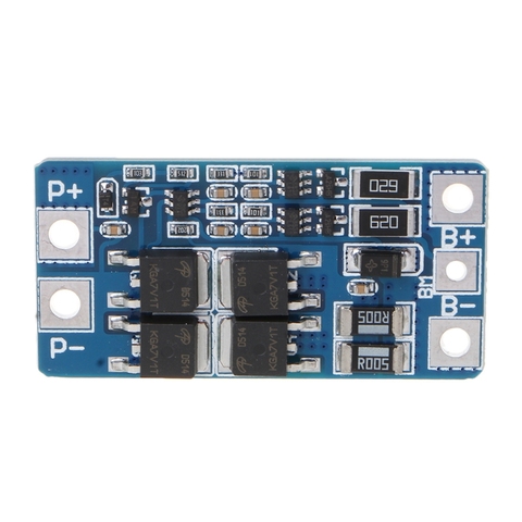 2S 10A 8,4 V 7,4 V 18650 Placa de protección de litio BMS PCM PCB Li-ion Lipo paquete de 2 celdas con módulo de protección de cargador de función de equilibrio ► Foto 1/6