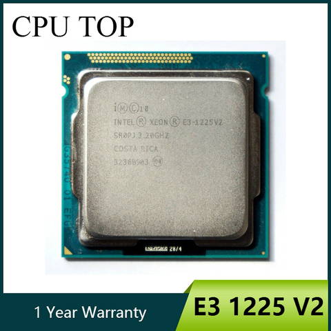 Intel Xeon E3-1225 V2 Quad Core CPU procesador 3,2 GHz LGA 1155 8MB E3 1225 V2 SR0PJ ► Foto 1/1