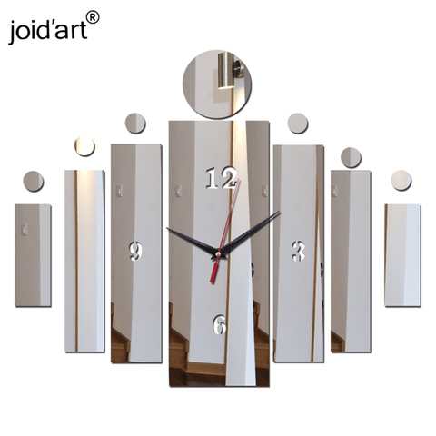 Nueva oferta especial real relojes de acrílico Reloj de pared reloj de espejo sala de estar cuarzo decoración moderna del hogar ► Foto 1/6