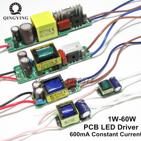 AC85-277V Controlador LED 1-2x3w 2-4x3w 6-10x3w 10-18x3w 18-30x3w 600mA 650mA corriente constante transformadores para iluminación de fuente de alimentación ► Foto 1/6