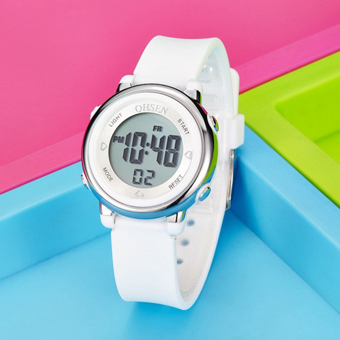 Reloj deportivo Digital LED para niños y niñas, pulsera bonita de regalo, resistente al agua, con alarma, 2022 ► Foto 1/6