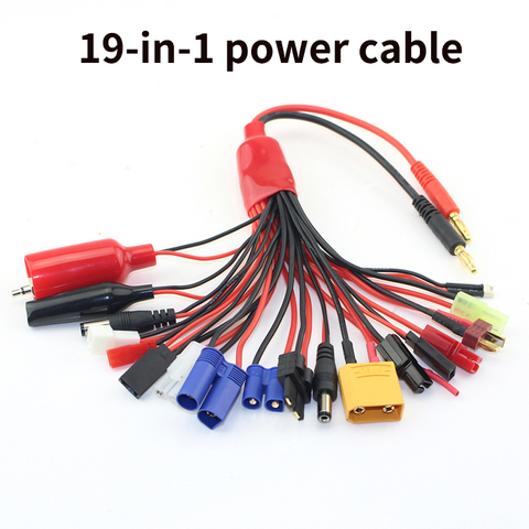 Adaptador de cargador de energía multifunción 19 en 1 con conectores de enchufe múltiple Cable de plomo RC Quadcopter parte de Drones de coche ► Foto 1/6