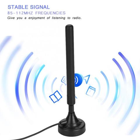 Antena de Radio FM de alta ganancia para el hogar, antena USB FM de alta sensibilidad de 85-112Mhz para suelo bajo con amplificador de señal de radio ► Foto 1/6