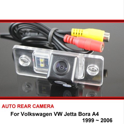 Para Volkswagen VW Jetta Bora A4 1999 ~ 2006 HD CCD revertir a cámara de aparcamiento para coche cámara de visión trasera ► Foto 1/6