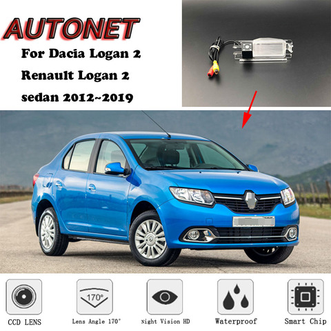 Cámara de visión trasera de copia de seguridad de AUTONET para Dacia Logan 2 Renault Logan sedan 2012-2022/cámara de estacionamiento o soporte ► Foto 1/5