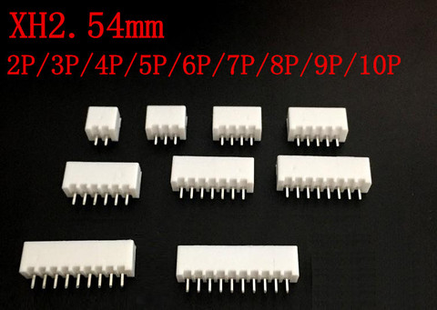 50 Uds XH2.54 conector de 2,54mm Pin Header XH2.54-2P/3P/4P/5P/6P/7P/8P/9P 9P/10P XH2A/3A/4A/5A/6A/7A/8A/9A/10A ► Foto 1/3