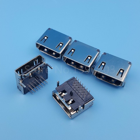 50 unids HDMI tipo A 3Row 19Pin ángulo recto hembra PCB DIP conector de soldadura ► Foto 1/1