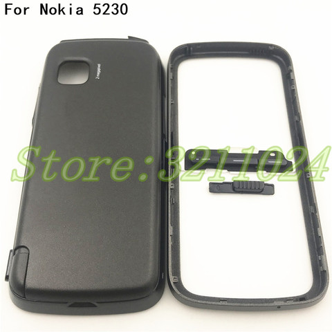 Para Nokia 5230 nueva carcasa para teléfono móvil completa + Teclado + logotipo ► Foto 1/6