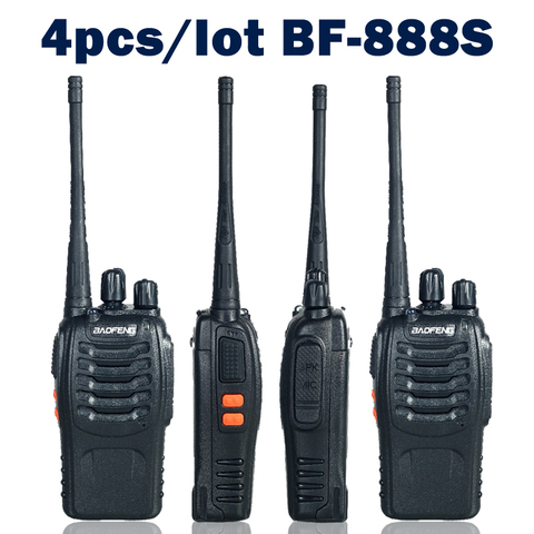 4 unids/lote Baofeng bf-888s radio de Dos Vías de Radio bf-888s Walkie Talkie de Doble Banda 5 W Handheld Pofung 400-470 MHz Escáner de Radio UHF ► Foto 1/5