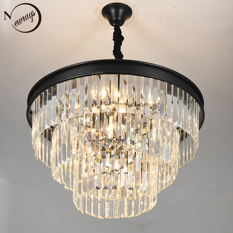 Lámpara LED de araña Estilo Vintage americano para sala de estar, luces E14 para dormitorio, restaurante y loft, Art deco, cristal K9 ► Foto 1/6