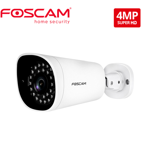 Foscam-cámara de seguridad G4EP Super HD, 4MP (1440P), PoE, para exteriores, IP, almacenamiento en la nube, 8 horas libres, visión nocturna, IP66 ► Foto 1/6