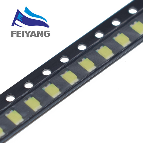 Diodo de luz Led superbrillante, SMD 100, blanco frío, 1206-1206 k, 5000 v, 3,0 v 8000-, 3,6 Uds. ► Foto 1/2