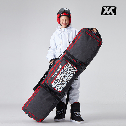 XCMAN Roller bolsa de Snowboard con ruedas longitud ajustable para viajes en el aire-Extra Largo/ancho/profundo, Waterpeoof-con protección ABS ► Foto 1/6
