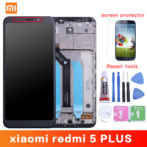 Original para Xiaomi Redmi 5 Plus LCD Display + marco 10 pantalla táctil Redmi5 Plus LCD digitalizador repuesto Reparación de piezas de repuesto ► Foto 1/6