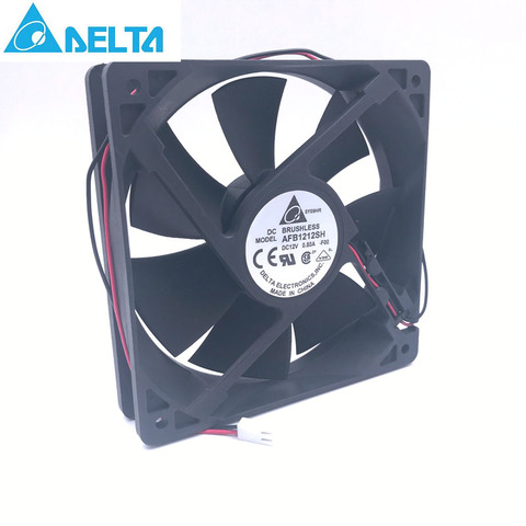 Ventilador de refrigeración para delta AFB1212SH, 12CM, 120MM, 12025, 12V, 0.80A, 2-p, 3400 rpm, 113CFM ► Foto 1/4