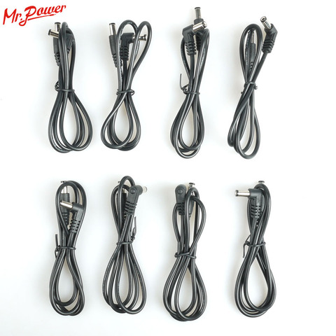 Cable CC de Pedal negro de 2,1mm, 8 Uds., a la venta, parche de efecto de guitarra, plomo/Cable 56 ► Foto 1/5