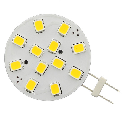 Foco LED G4, 12LED, 2835SMD, Bombilla circular para placa, 12V, 24V, reemplazo de lámpara, pendiente de cristal D25mm, 1 unids/lote ► Foto 1/6