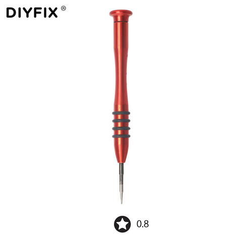 DIYFIX-destornillador magnético P2 0,8 Pentalobe para Apple iPhone X, 8, 7, 6s, 6, 5s, 5, tornillos de estrella inferior, herramienta de reparación abierta ► Foto 1/6