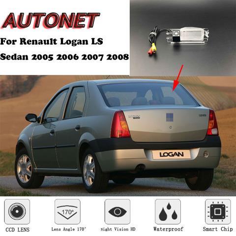 AUTONET-cámara de visión trasera para coche, cámara de aparcamiento o soporte para Renault Logan LS Sedan 2005 2006 2007 2008 2009 ► Foto 1/5