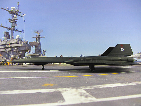 SR-71-avión de reconocimiento blackbird, modelo militar de simulación de alta altitud y alta velocidad, 1:72, US Airforce ► Foto 1/5