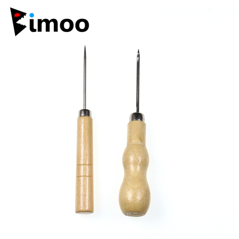 Bimoo 2 unids/set atado de moscas pierna extractor y Bodkin aguja para peinar el cabello, etc moscas de pesca cebo hacer herramientas de procesamiento ► Foto 1/1