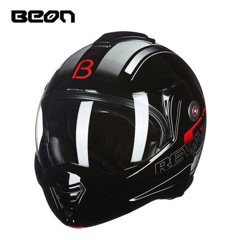 Casco de Moto abatible hacia arriba BEON 180, casco de Moto todoterreno ATV MTB, casco de carreras, casco de Moto de cuatro estaciones, cascos de moda ► Foto 1/1